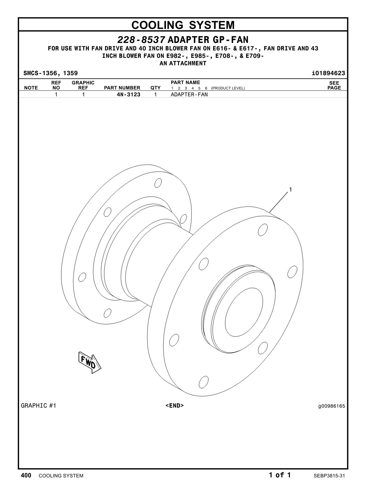 4N-3123 - ADAPTER-FAN