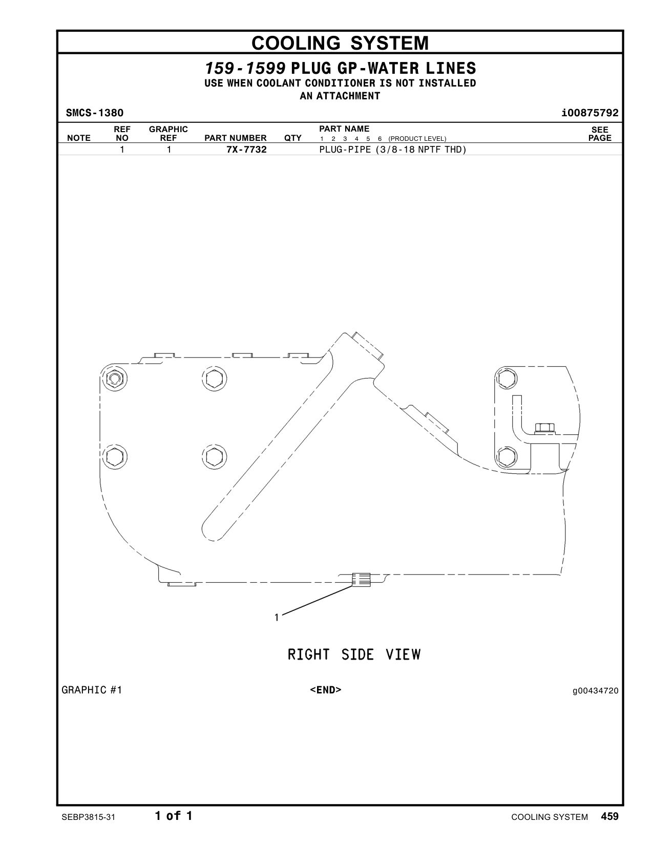 7X-7732 - PLUG-PIPE