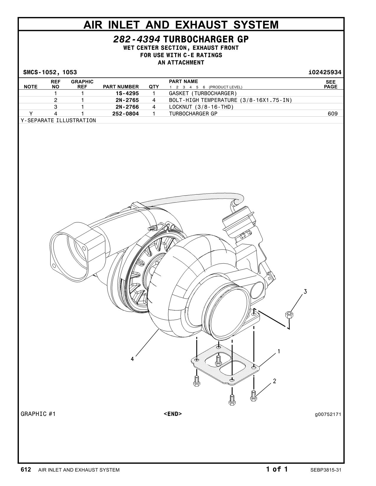 252-0804 - TURBOCHARGERGP