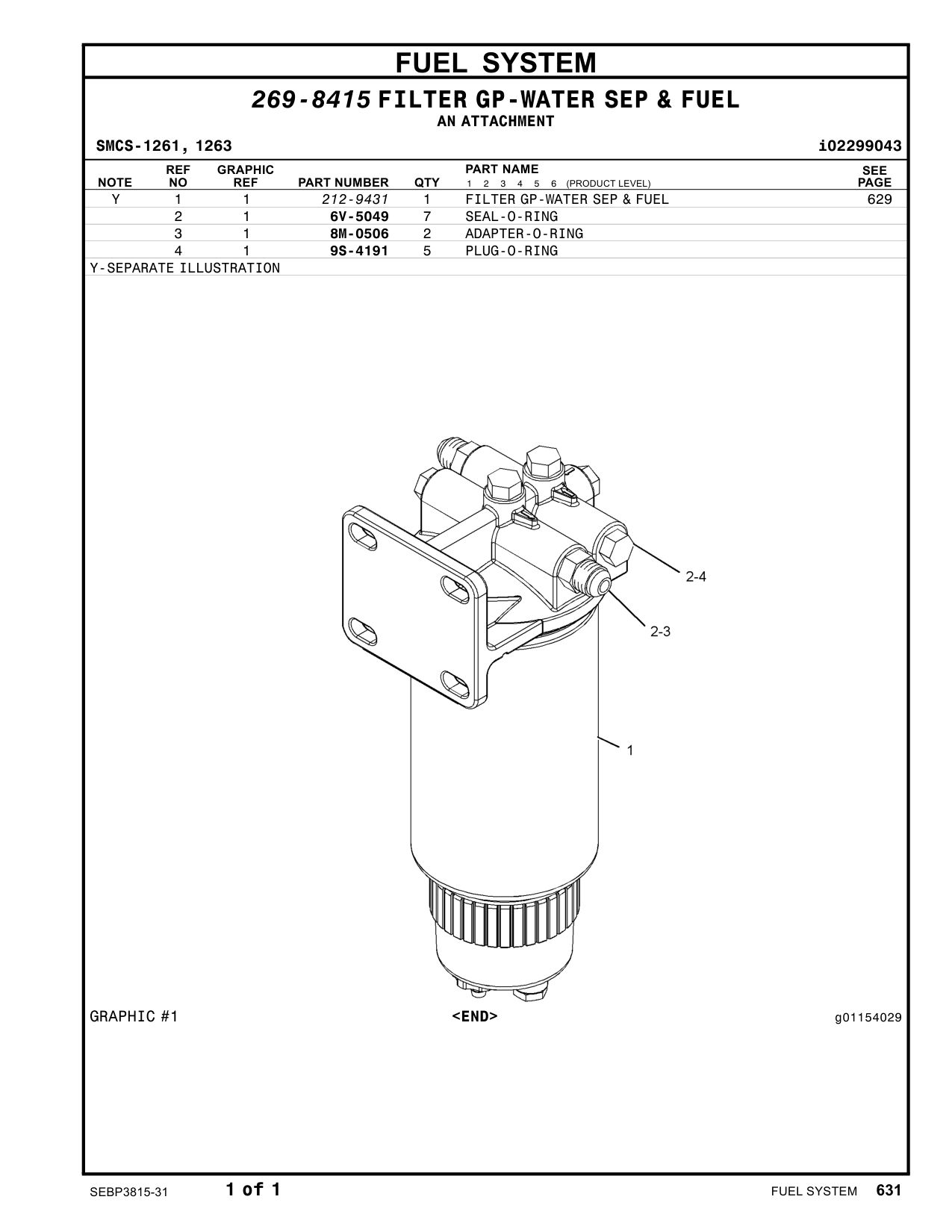 8M-0506 - ADAPTER-O-RING