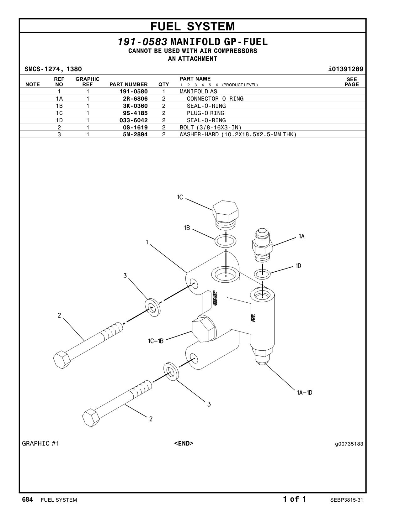 191-0580 - MANIFOLD AS