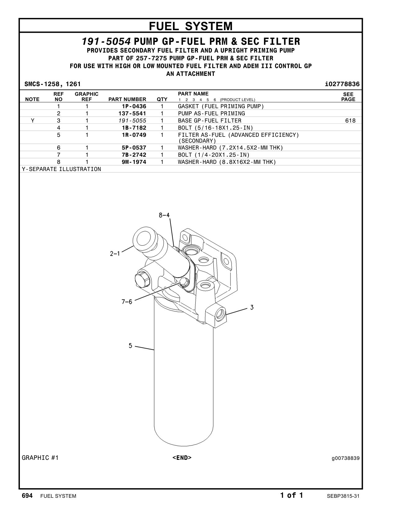137-5541 - PUMP GP-FUEL PRIMING
