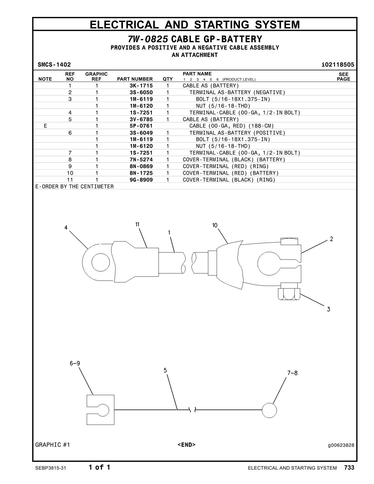 3S-6049 - TERMINAL AS-BATTERY (POSITIVE)