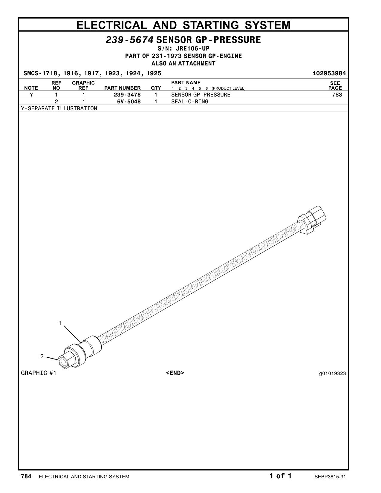 239-3478 - SENSOR GP-PRESSURE