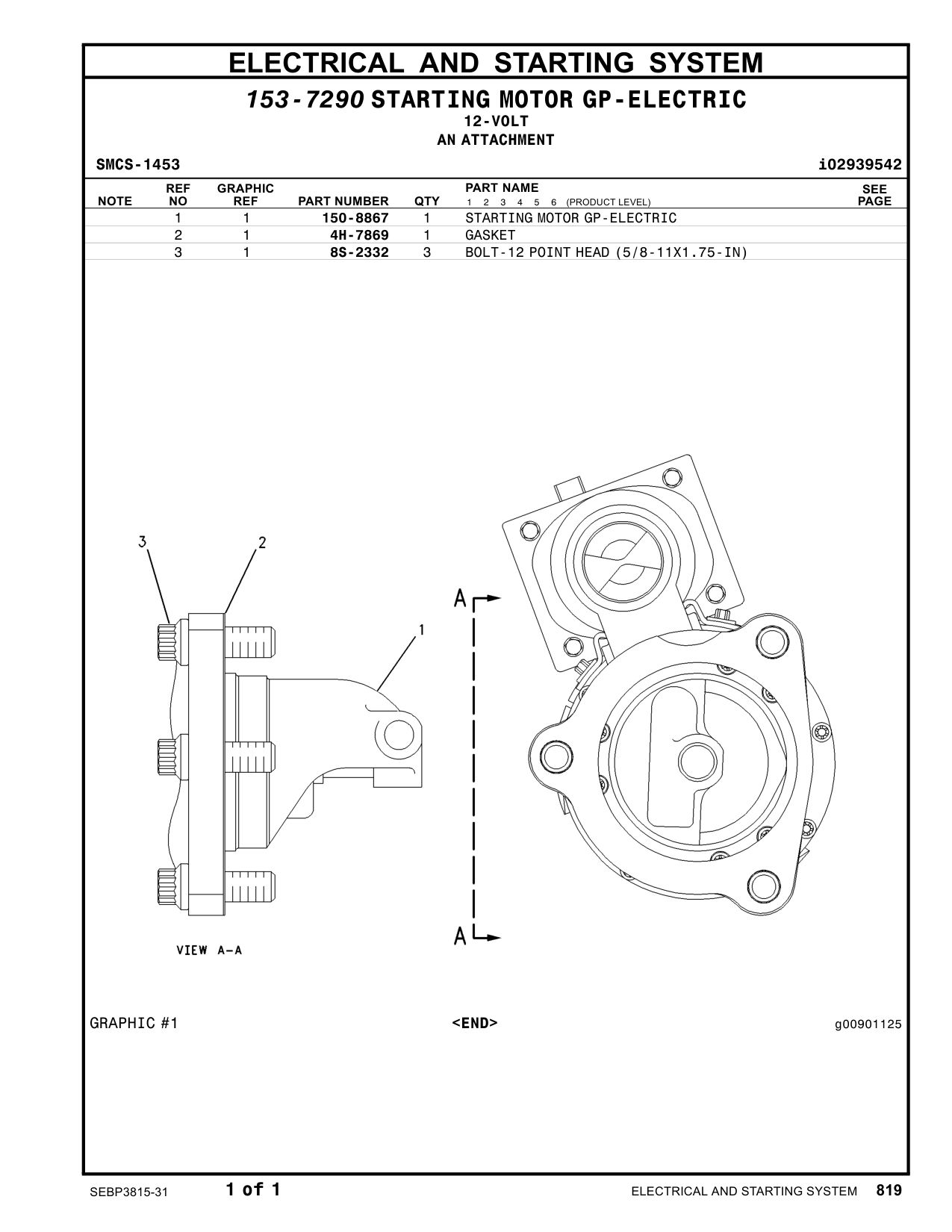 150-8867 - STARTING MOTOR GP-ELECTRIC