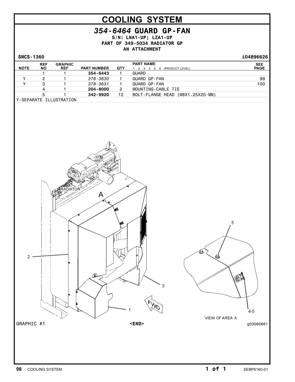 204-8000 MOUNTING-CABLE TIE CAT parts manual diagram
