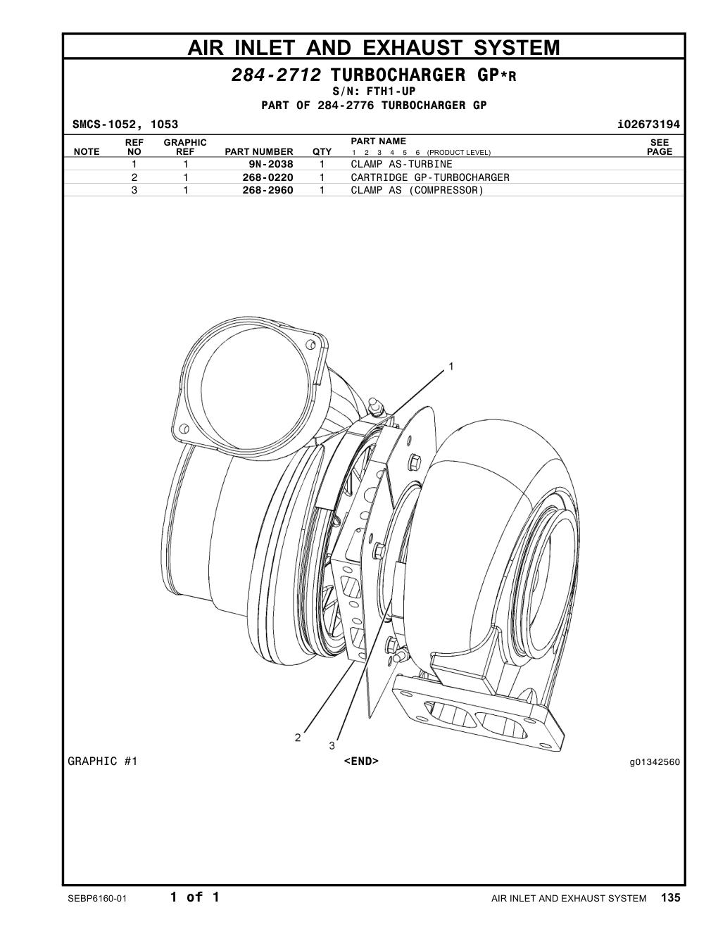 268-0220 - CARTRIDGE GP-TURBOCHARGER