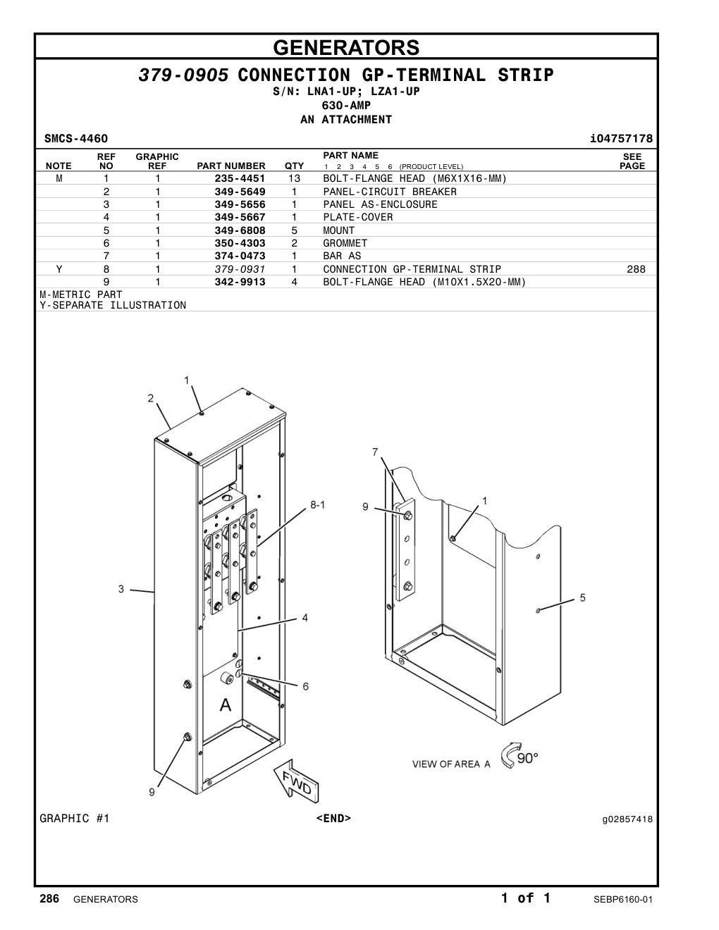 379-0931 - CONNECTION GP-TERMINAL STRIP