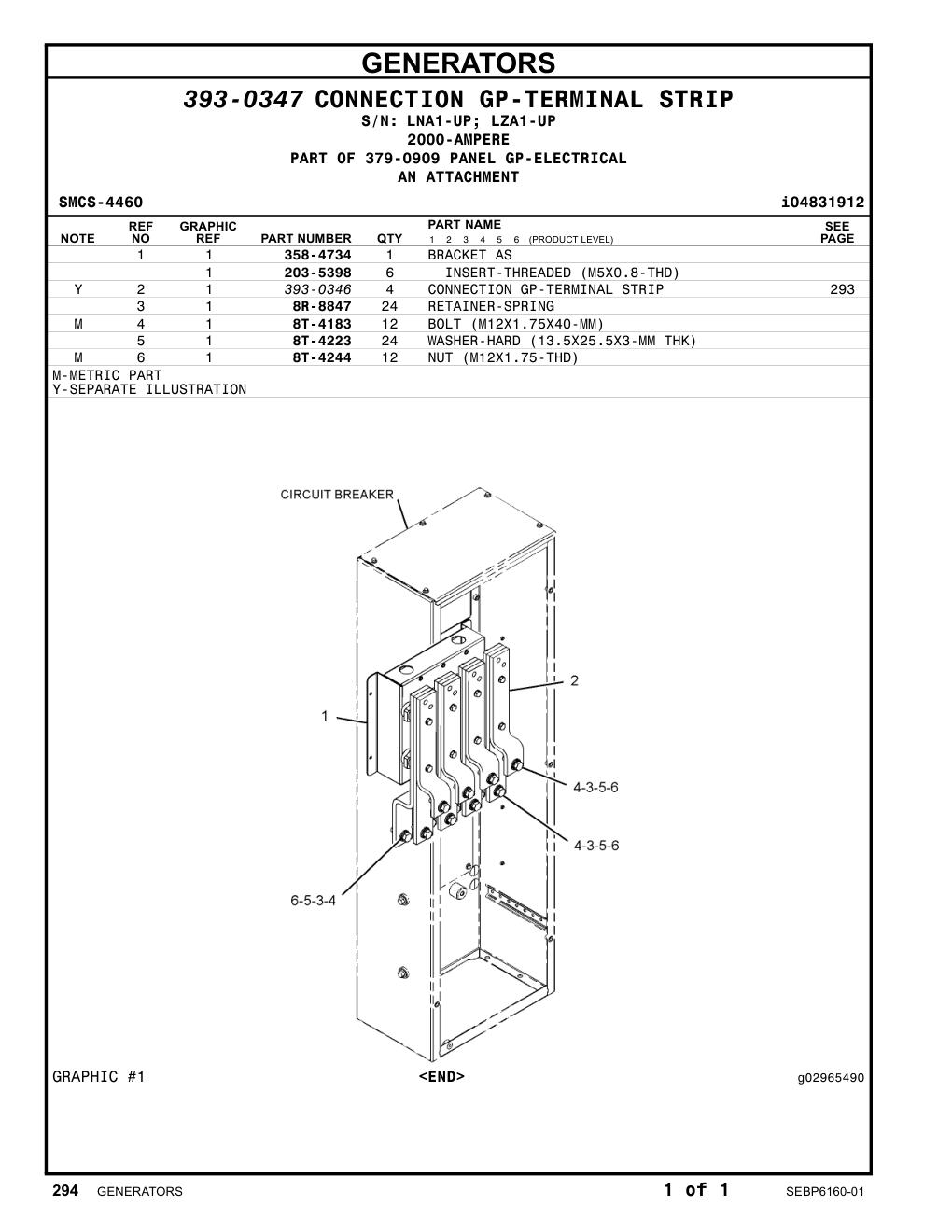 393-0346 - CONNECTION GP-TERMINAL STRIP