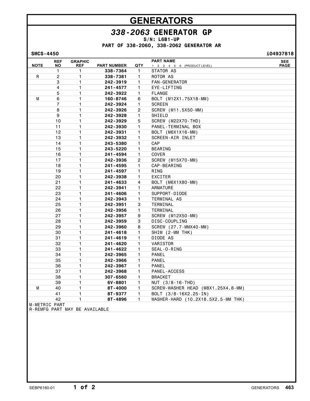 338-7364 - STATOR AS
