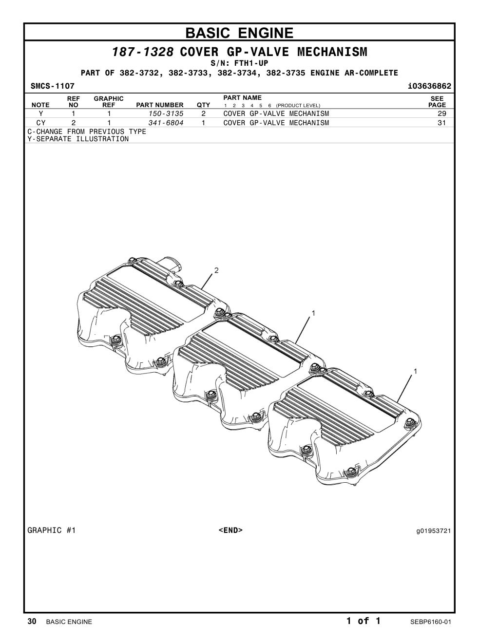 341-6804 - COVER GP-VALVE MECHANISM