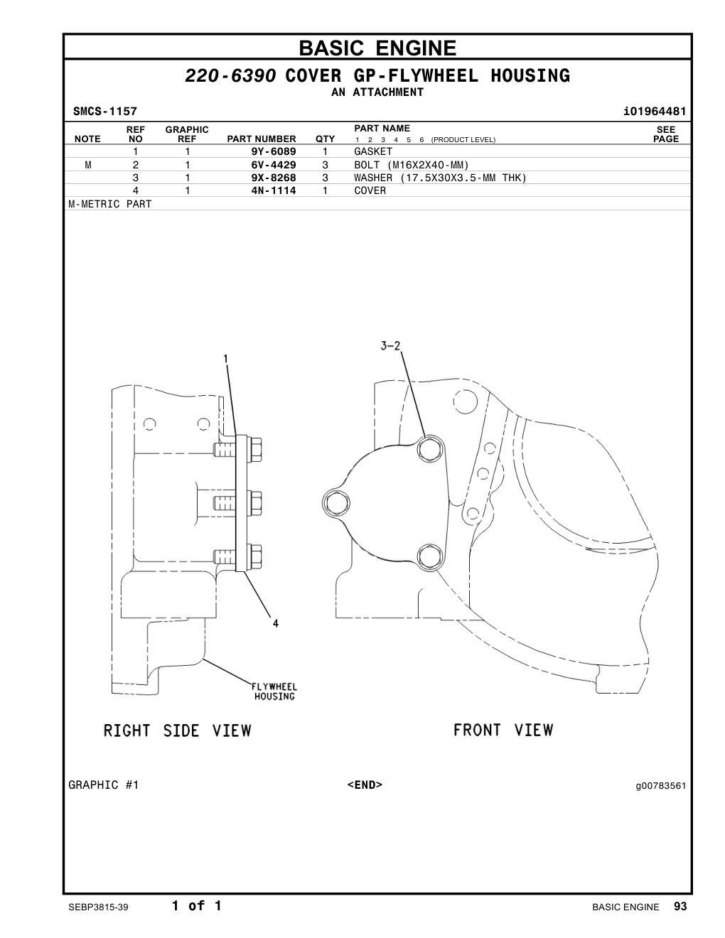 6V-4429 - BOLT (M16X2X40-MM)