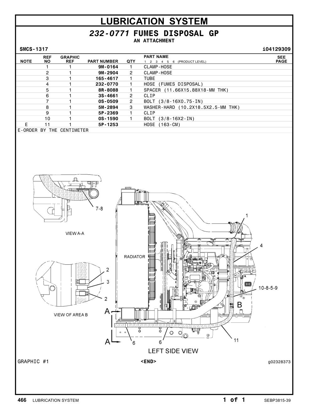 3S-4661 CLIP CAT parts manual diagram