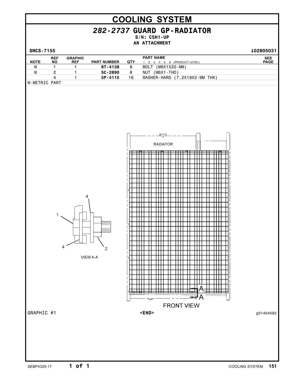 8T-4138 - BOLT (M6X1X20-MM)
