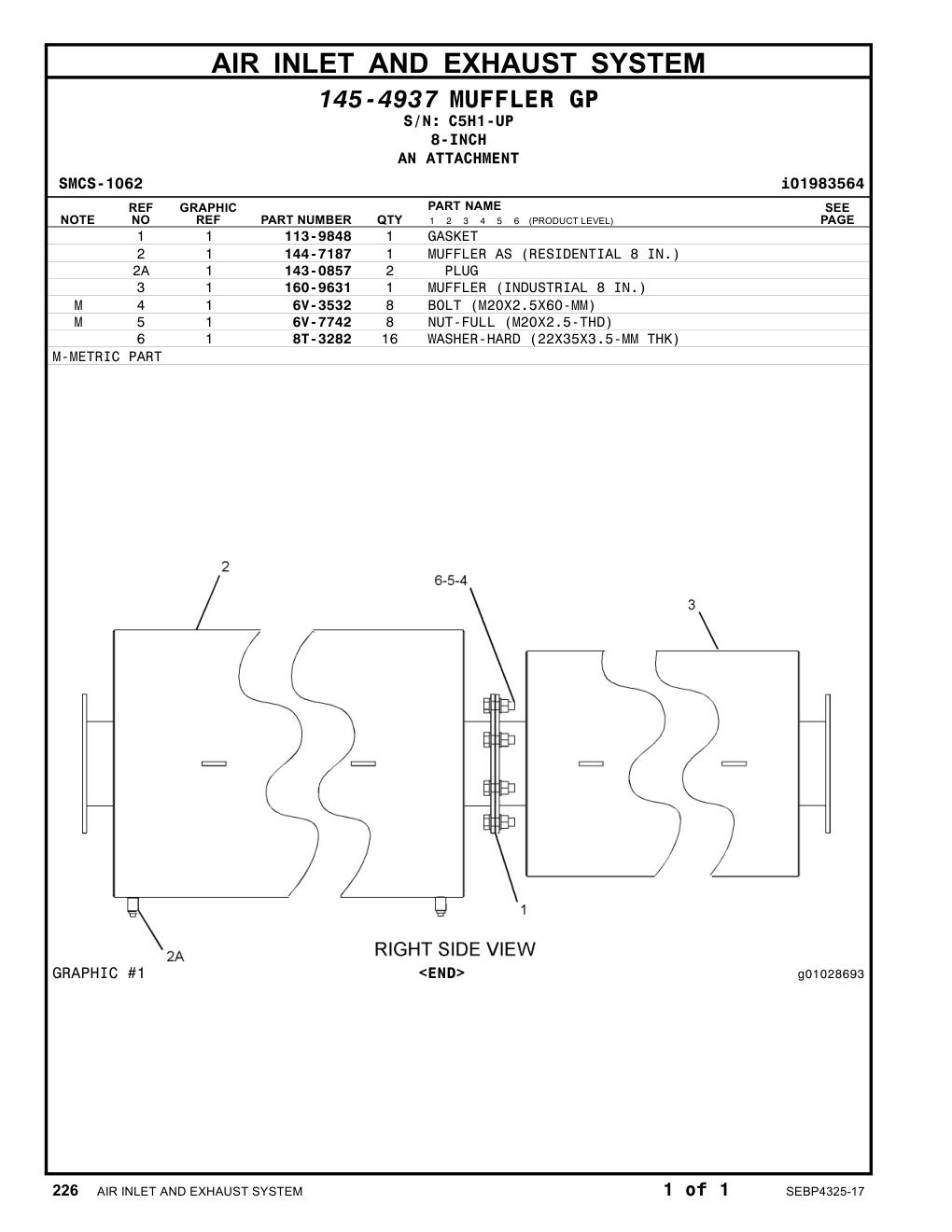 144-7187 - MUFFLER AS (RESIDENTAL 8-INCH)