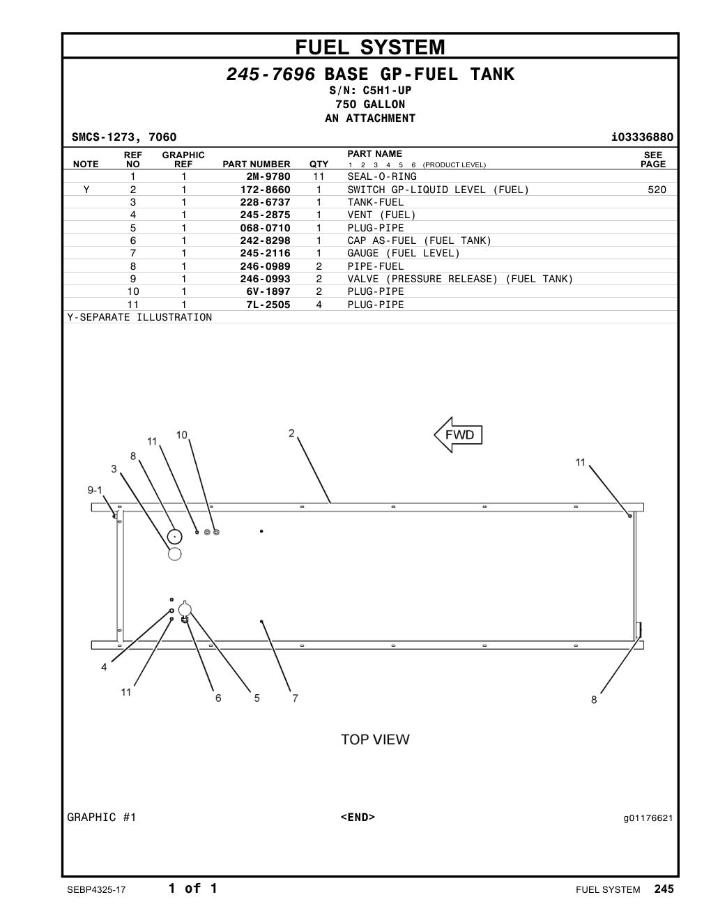 228-6737 - TANK-FUEL