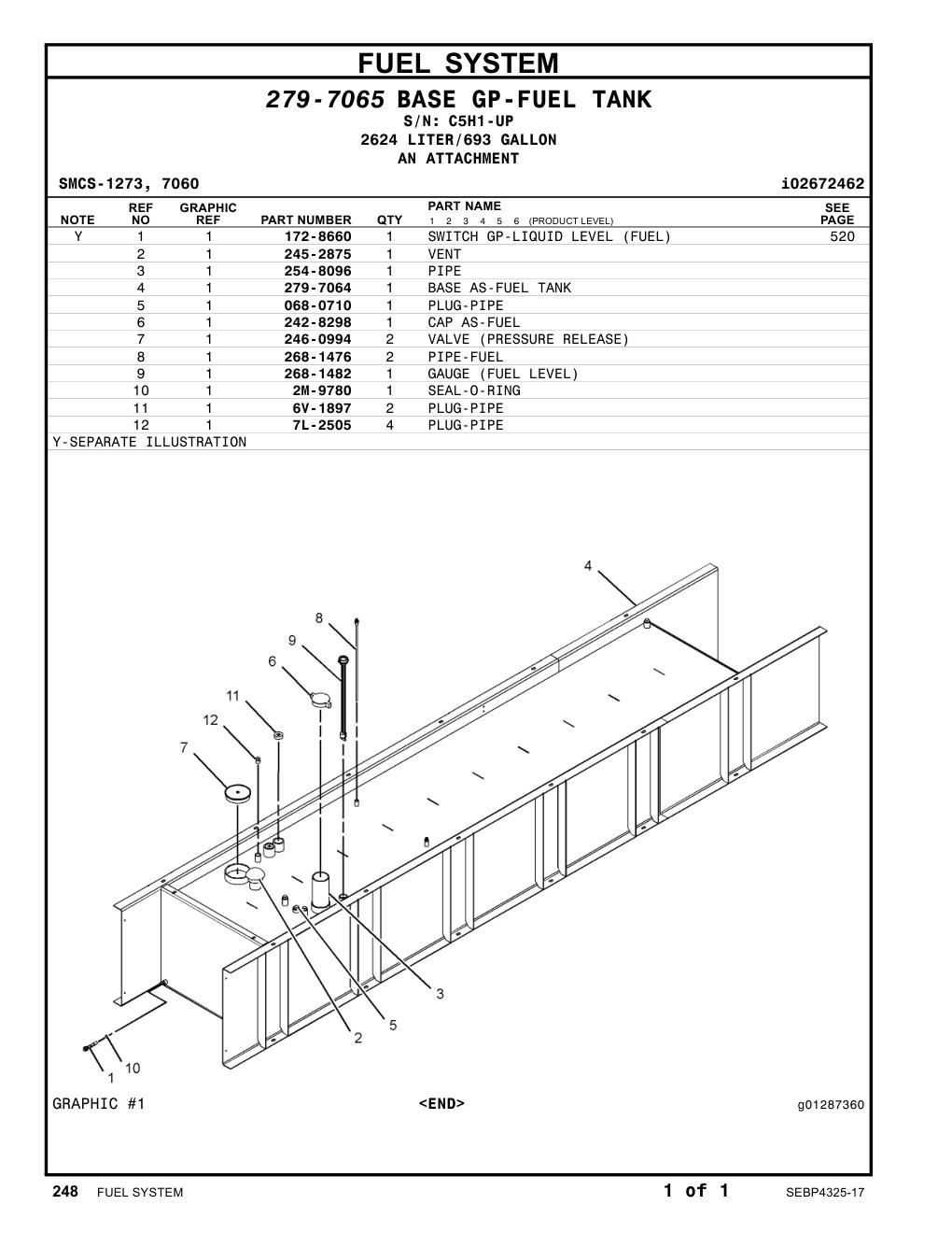 268-1476 - PIPE-FUEL
