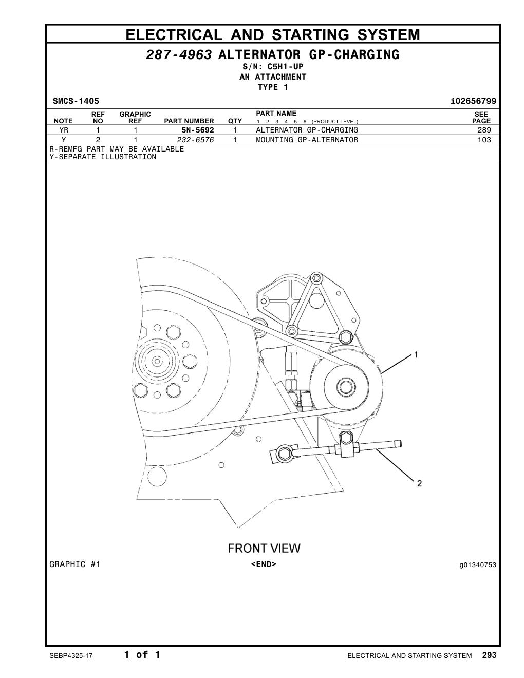 232-6576 - MOUNTING GP-ALTERNATOR