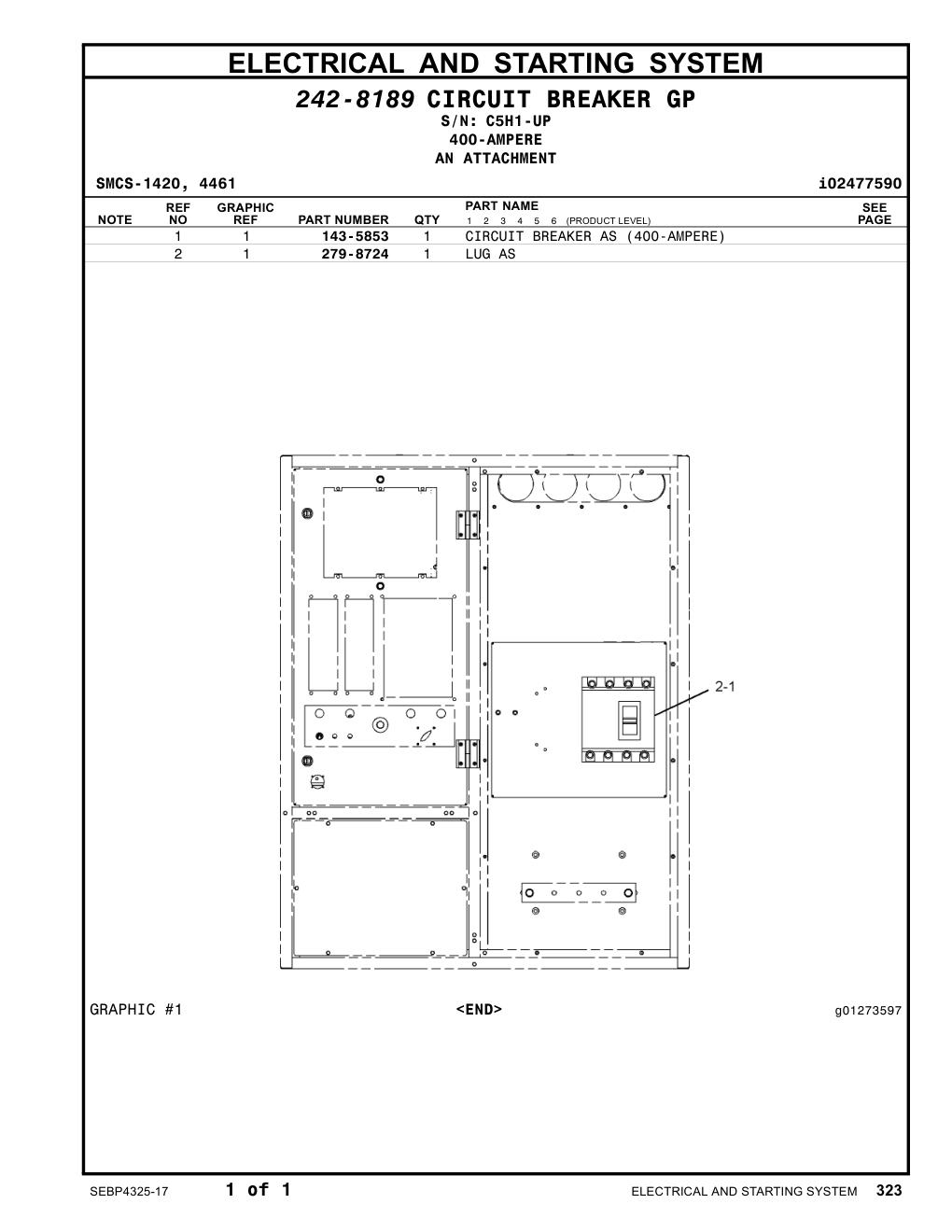 279-8724 LUG AS · S/N C5H1-UP CAT parts manual diagram