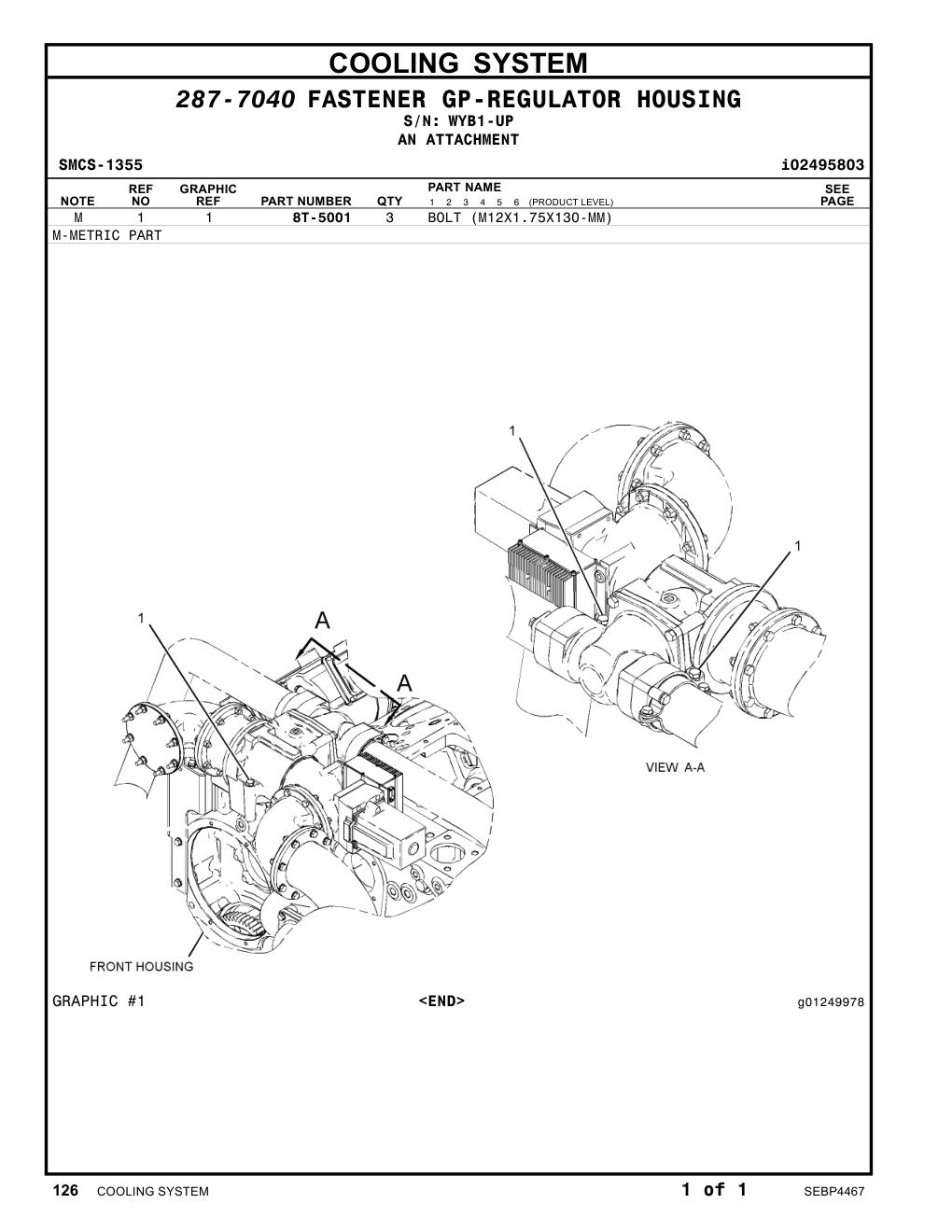 8T-5001 - BOLT (M12X1.75X130-MM)