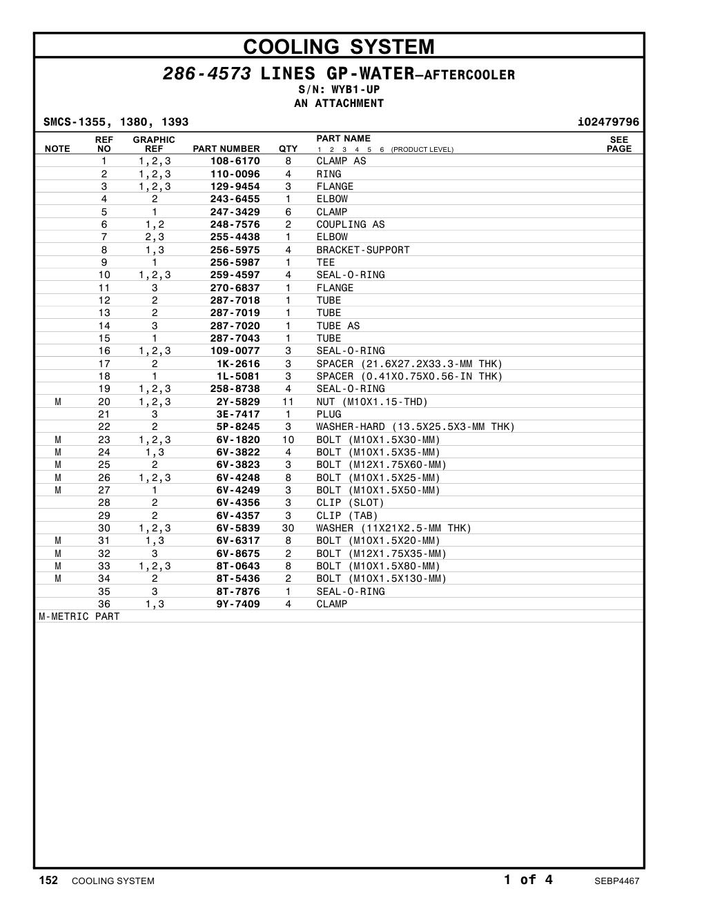 270-6837 FLANGE · S/N WYB1-UP CAT parts manual diagram