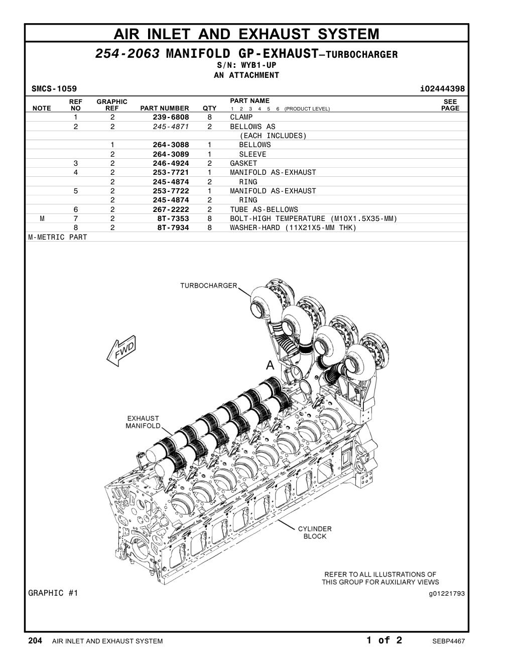 253-7721 - MANIFOLD AS-EXHAUST