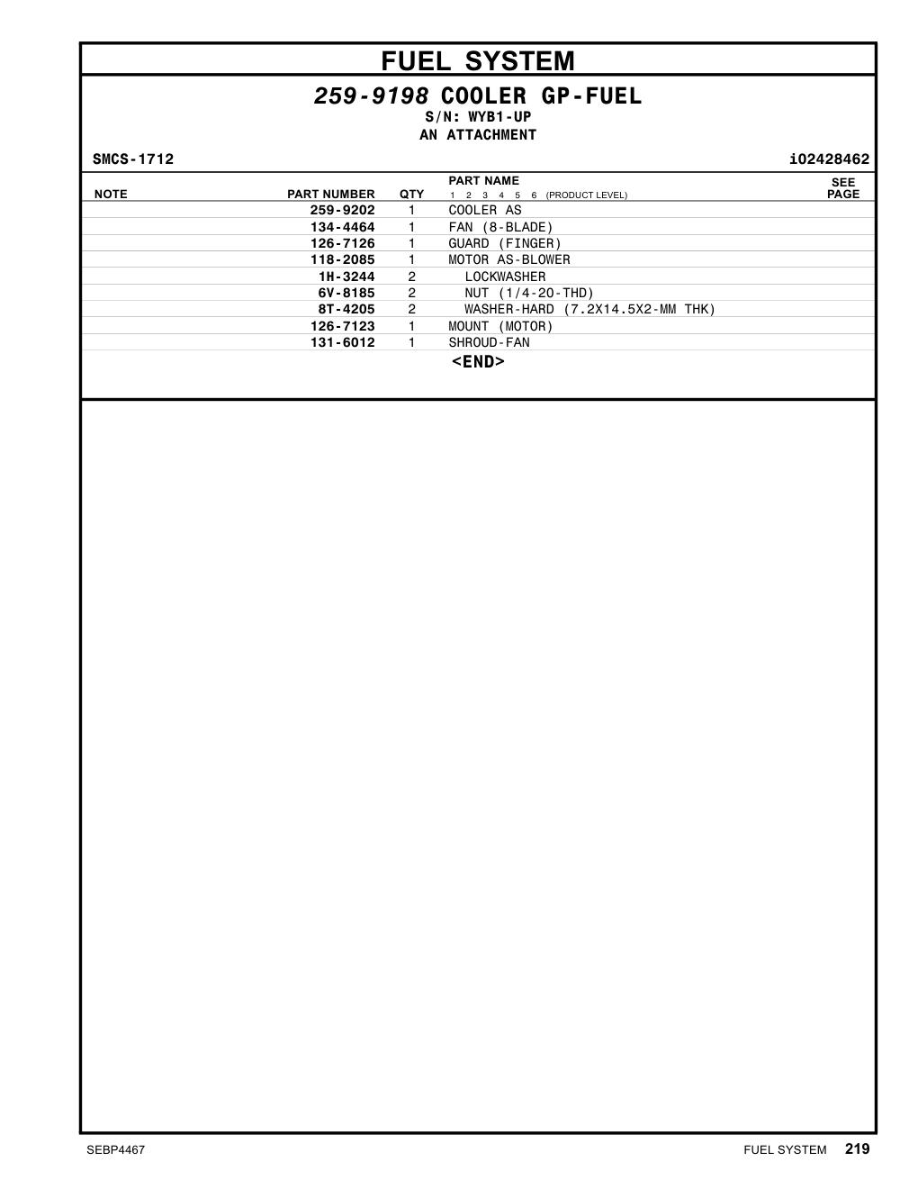 259-9202 COOLER AS CAT parts diagram