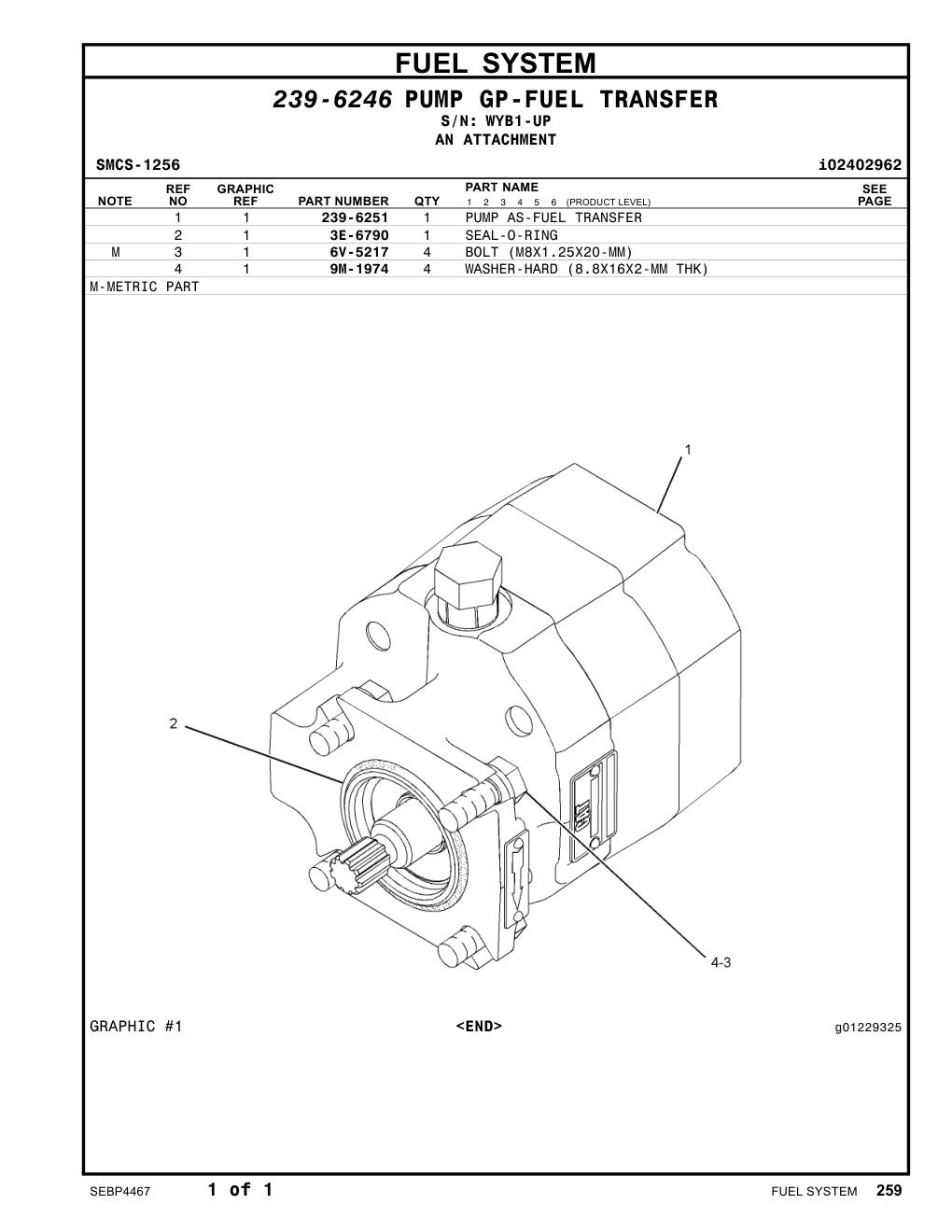 3E-6790 SEAL-O-RING · S/N WYB1-UP CAT parts manual diagram