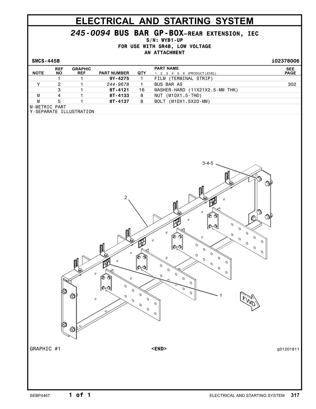 244-9678 - BUS BAR AS