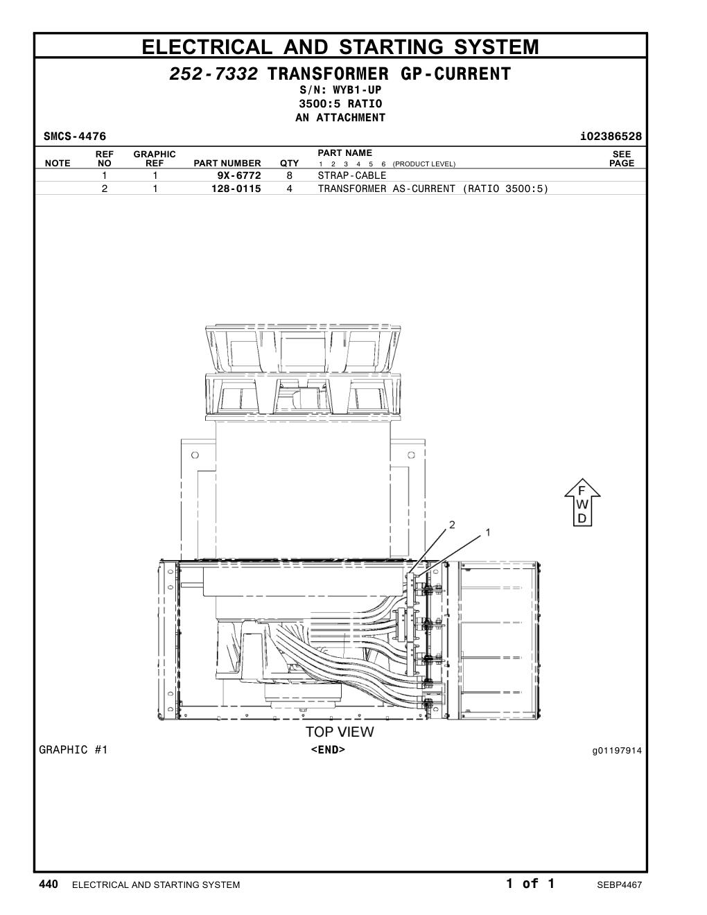 128-0115 - TRANSFORMER AS-CURRENT (RATIO 3500:5)