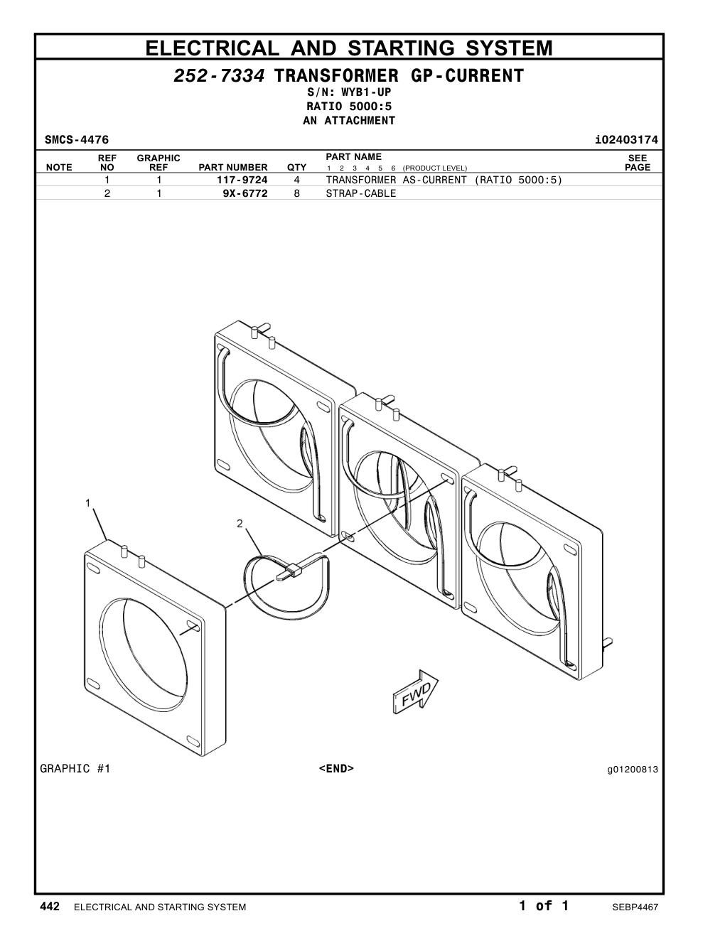 117-9724 - TRANSFORMER AS-CURRENT (RATIO 5000:5)