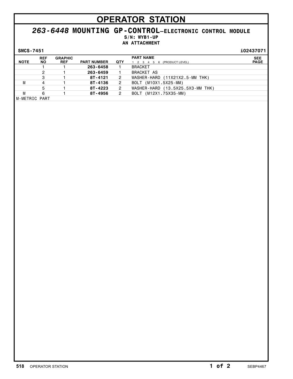 263-6459 - BRACKET AS