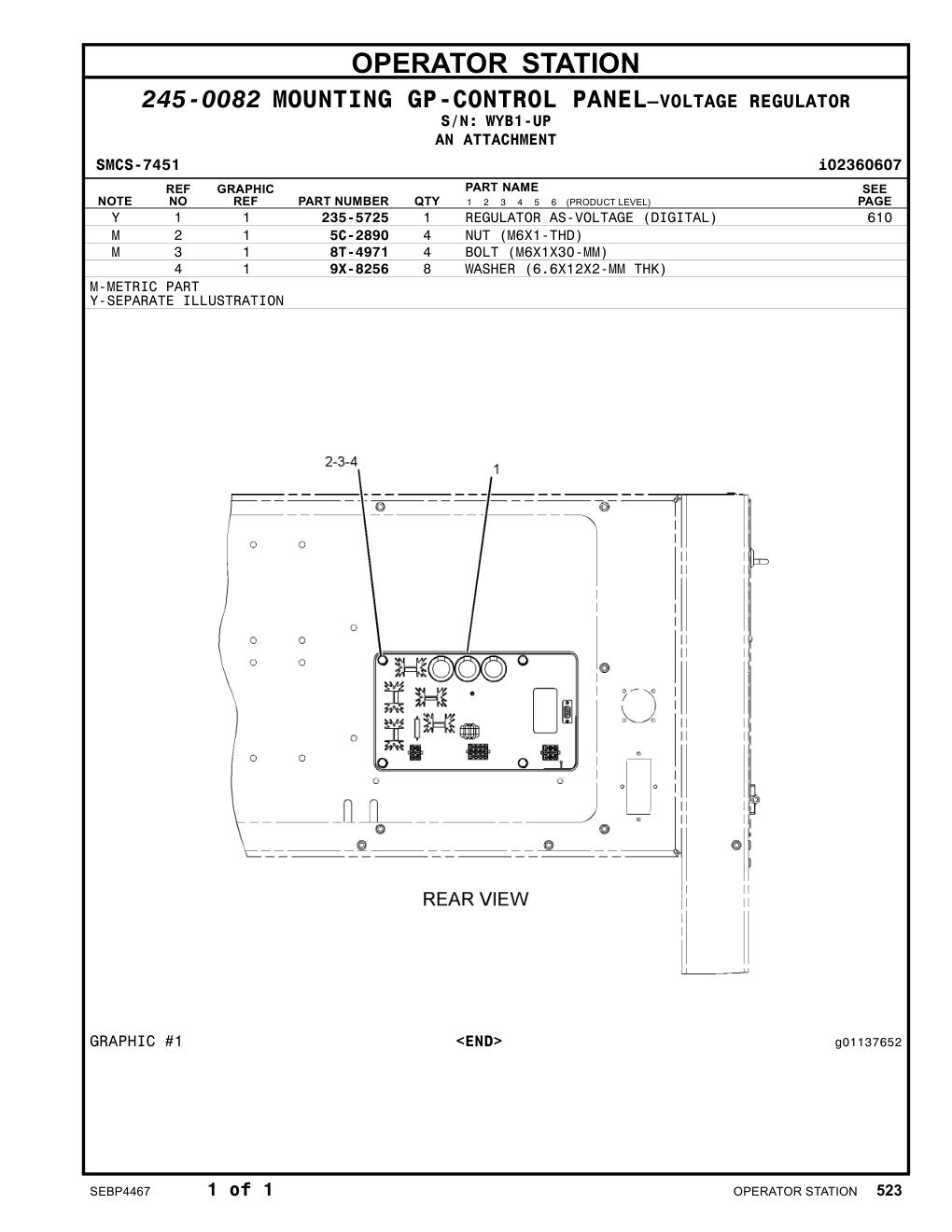 235-5725 - REGULATOR AS-VOLTAGE (DIGITAL)