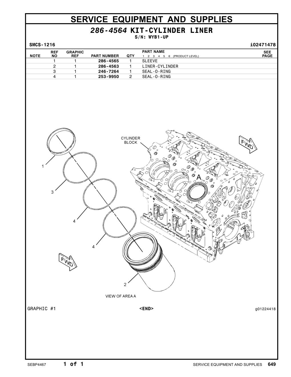 286-4563 - LINER-CYLINDER