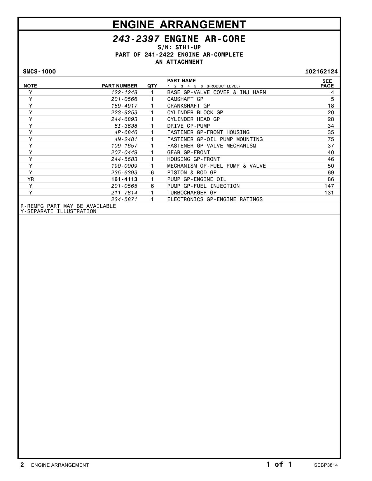 207-0449 - GEAR GP-FRONT