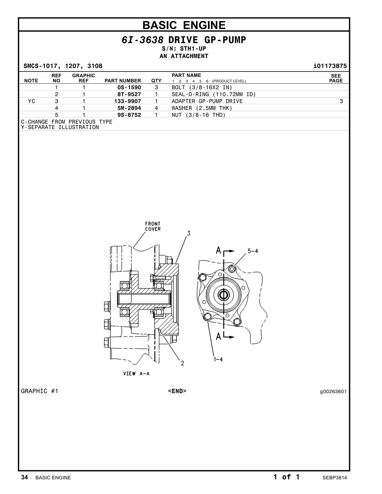 0S-1590 - BOLT (3/8-16X2-IN)