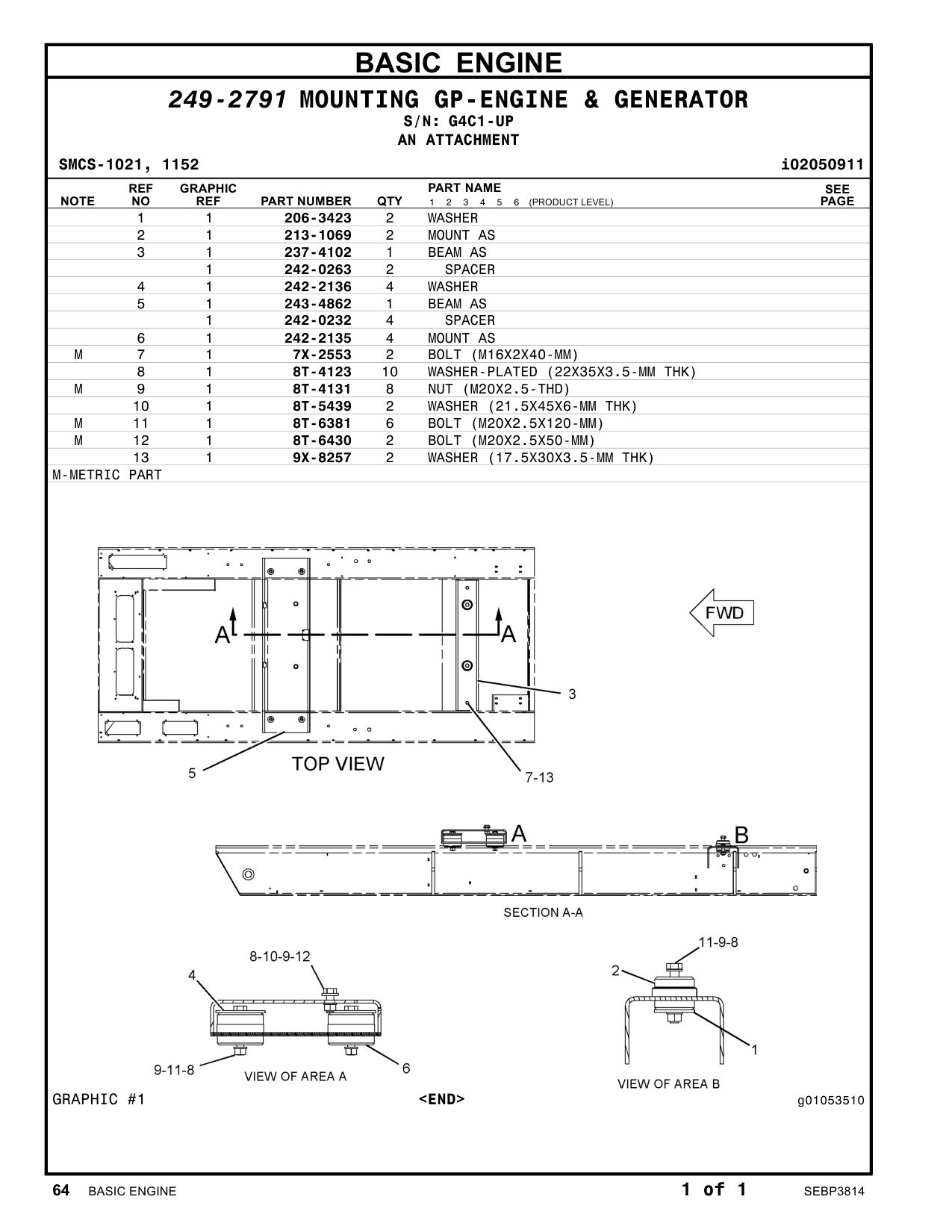 8T-5439 - WASHER