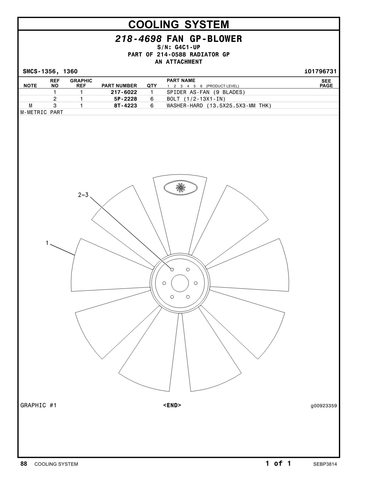 5P-2228 - BOLT (1/2-13X1-IN)