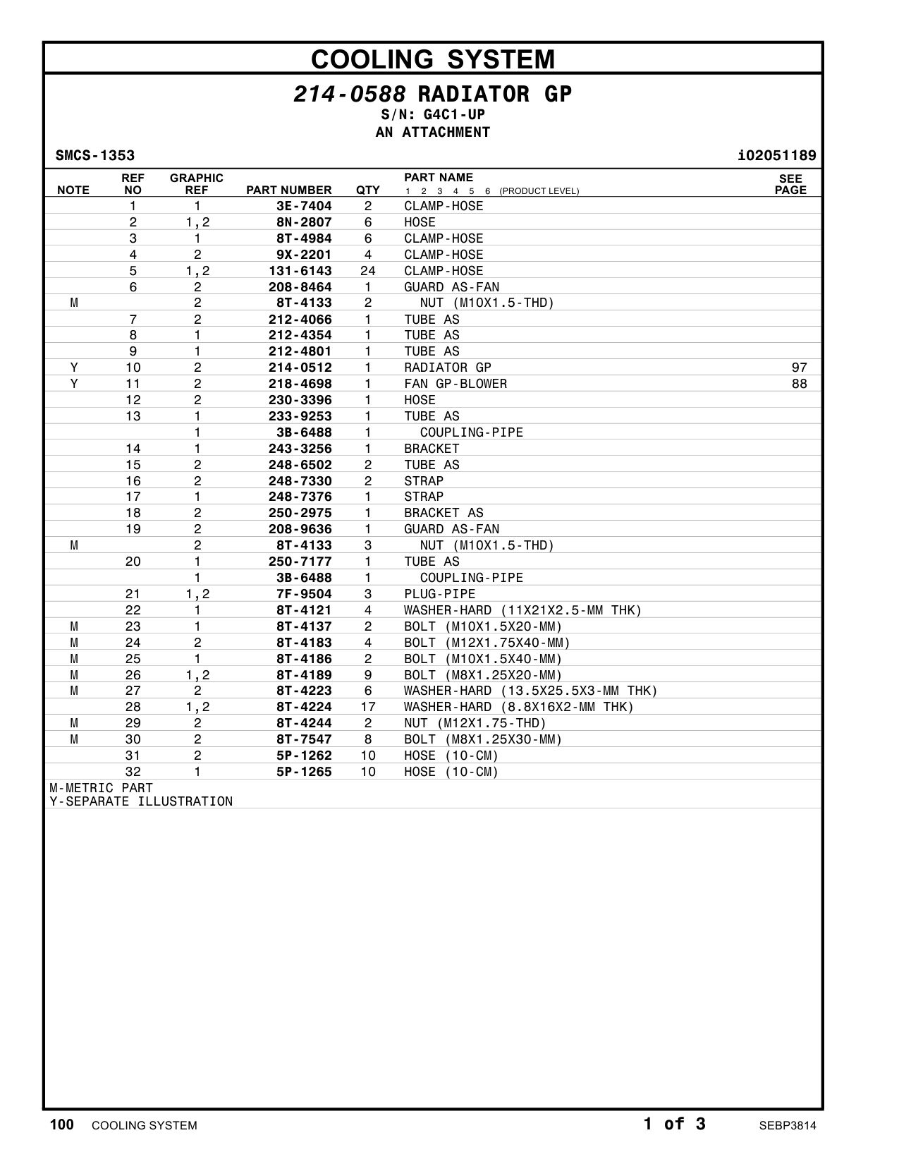 250-7177 TUBE AS · S/N G4C1-UP CAT parts manual diagram