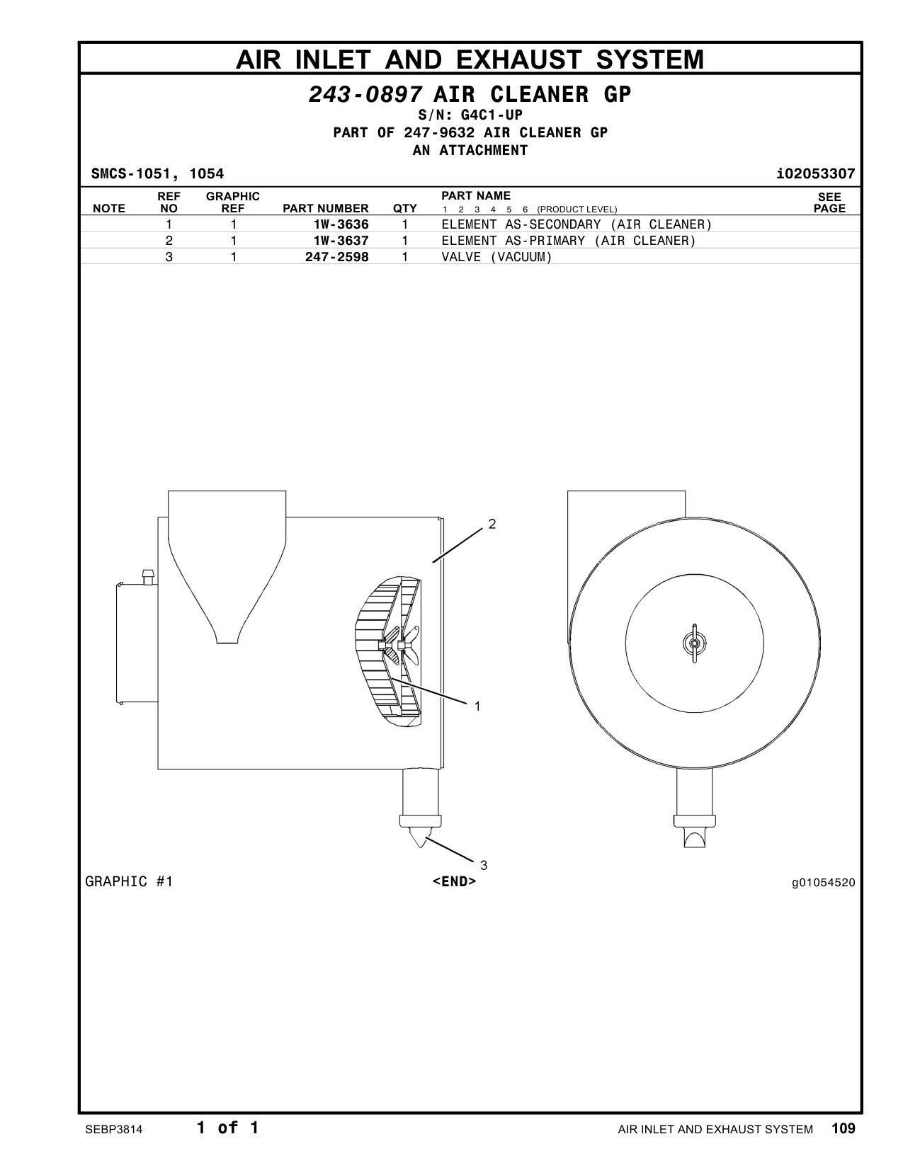 1W-3636 - ELEMENT AS