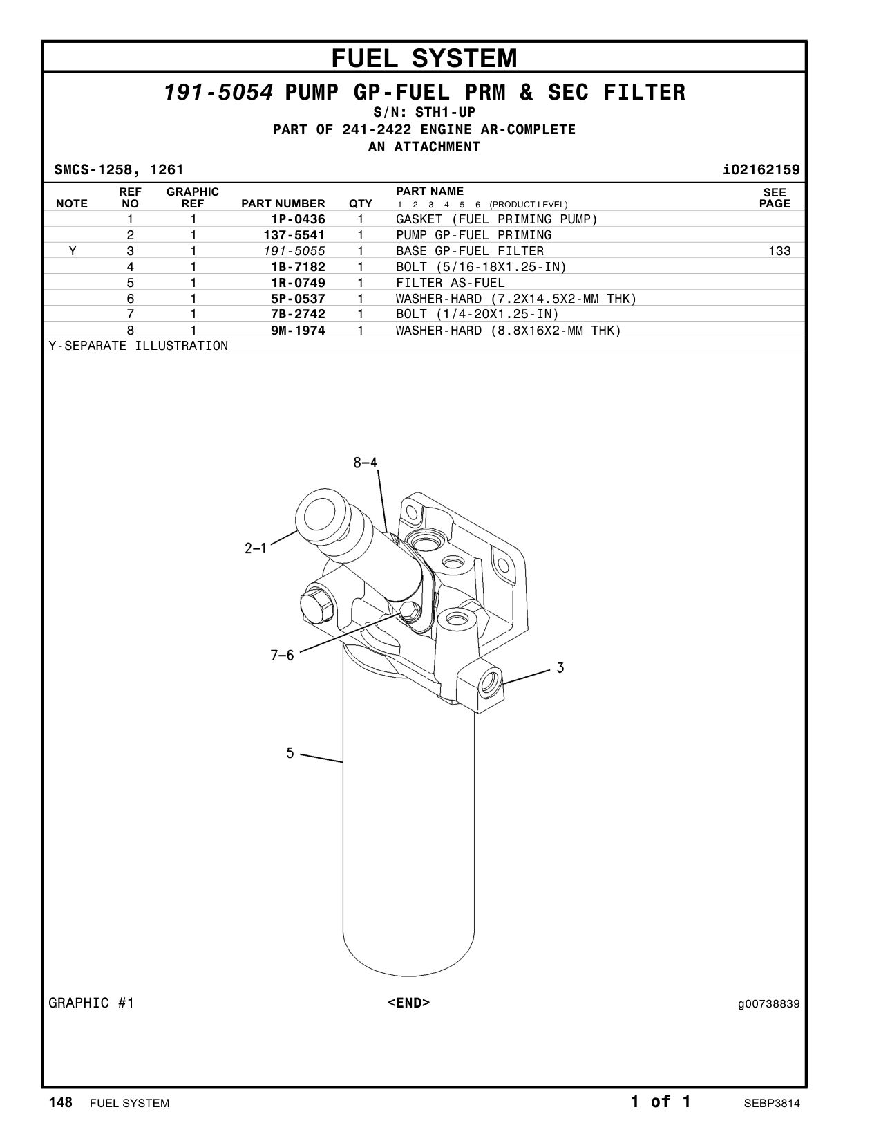 1R-0749 - FILTER AS-FUEL