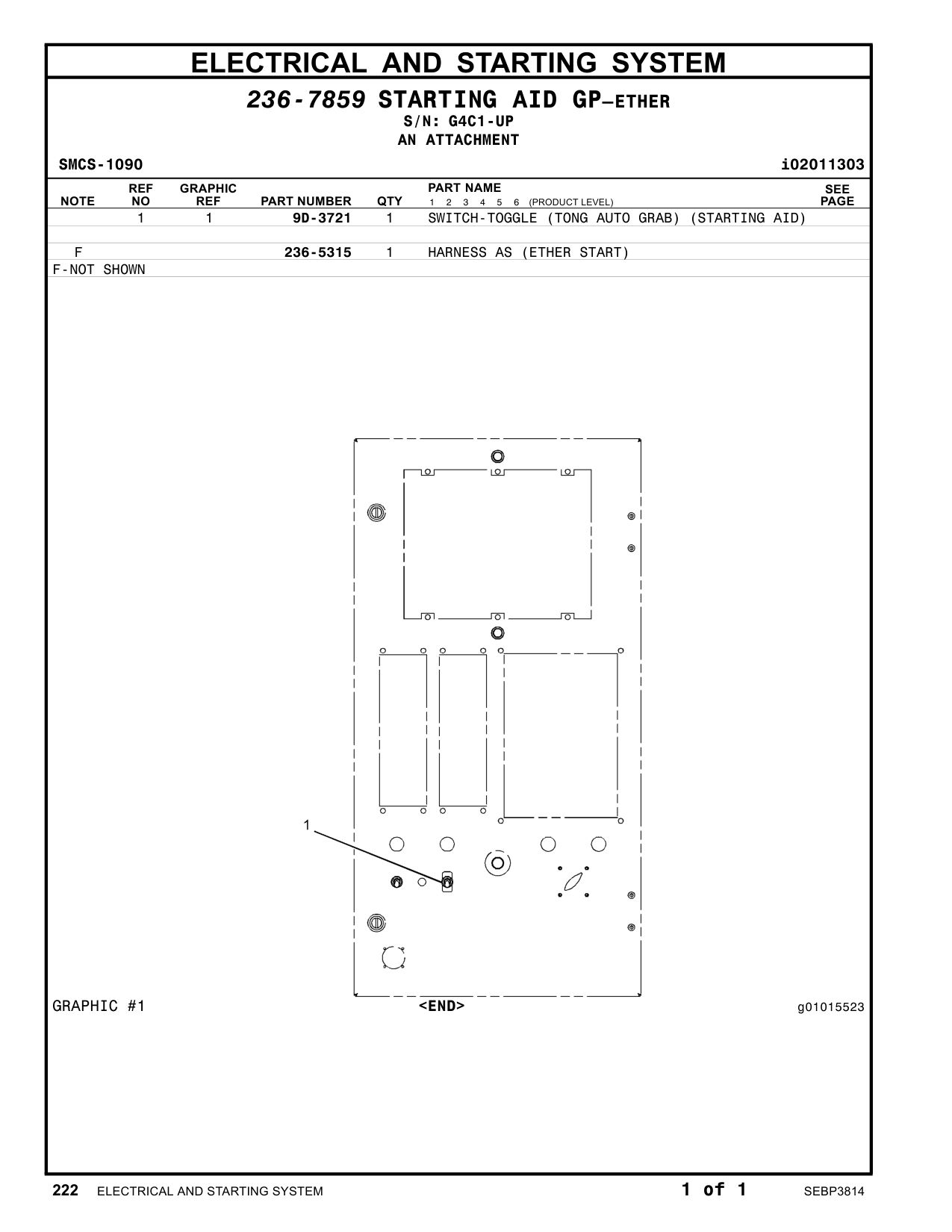 9D-3721 - SWITCH-TOGGLE