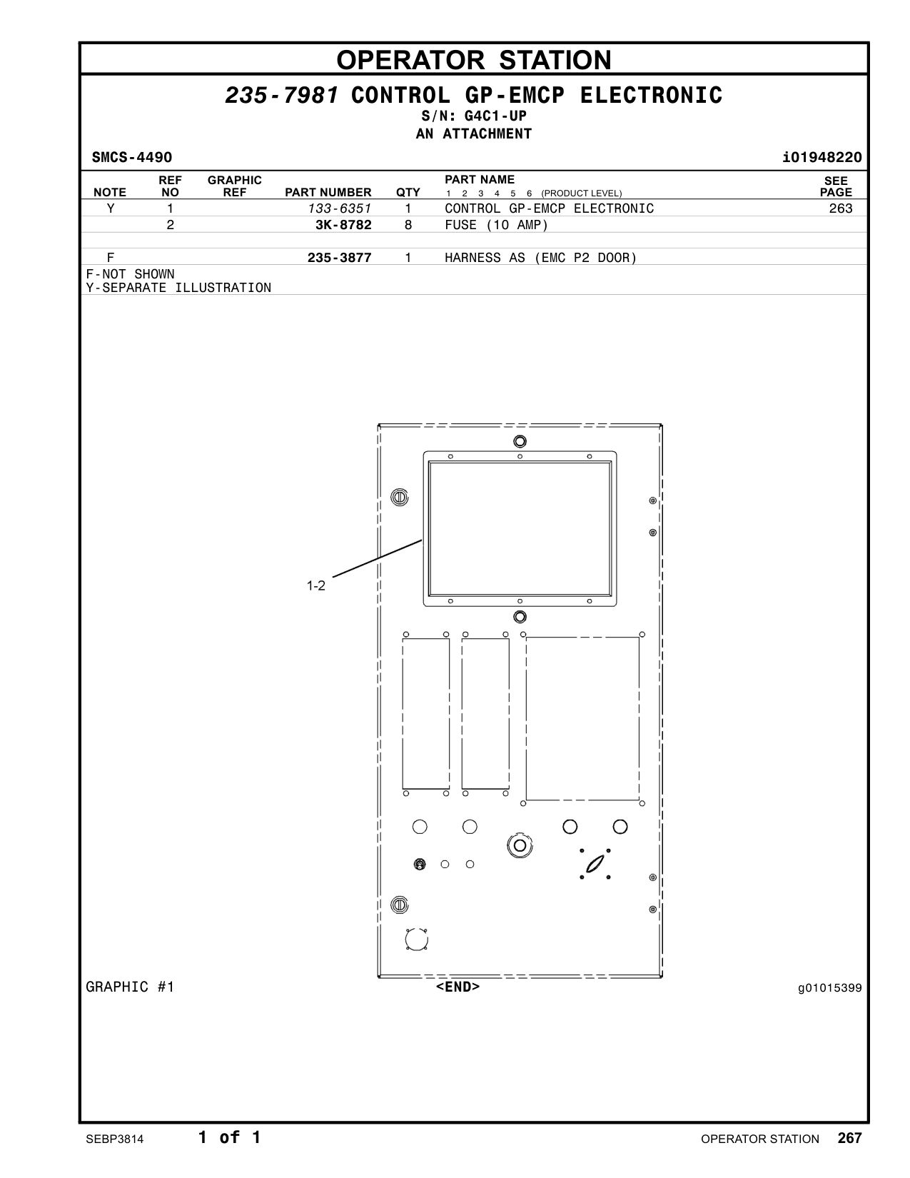 133-6351 - CONTROL GP-EMCP ELECTRONIC