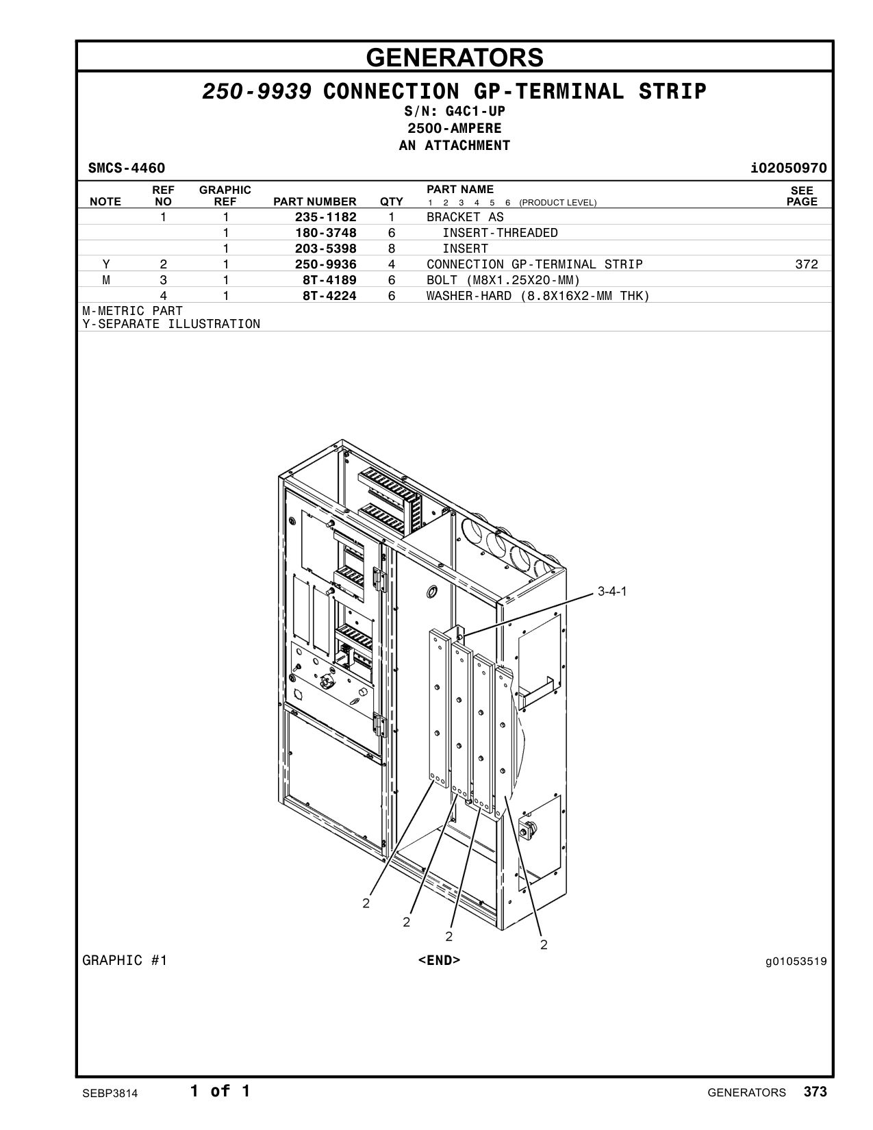 250-9936 - CONNECTION GP-TERMINAL STRIP