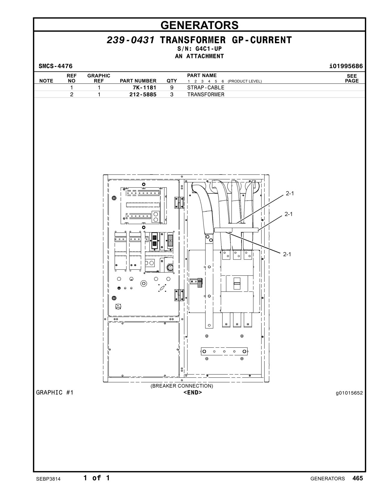 212-5885 - TRANSFORMER-CURRENT (RATIO 1000:5)
