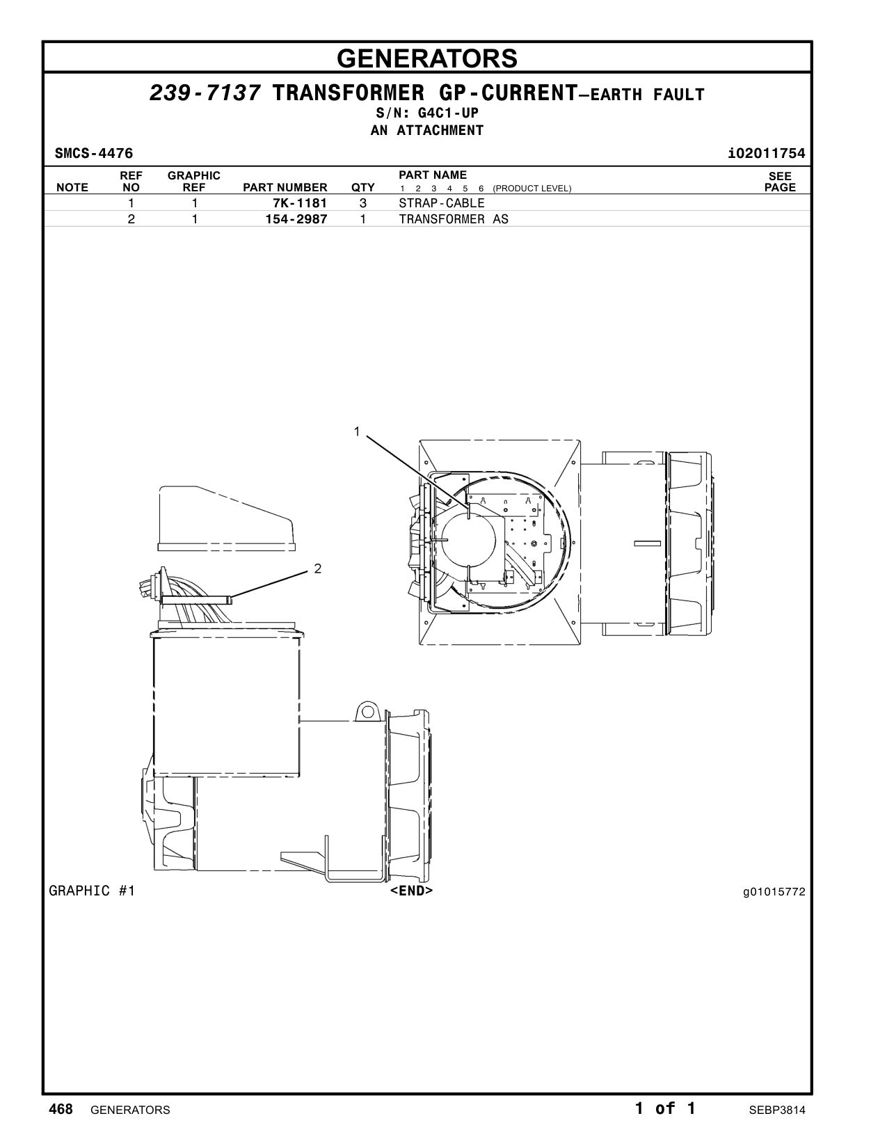 154-2987 - TRANSFORMER AS-CURRENT