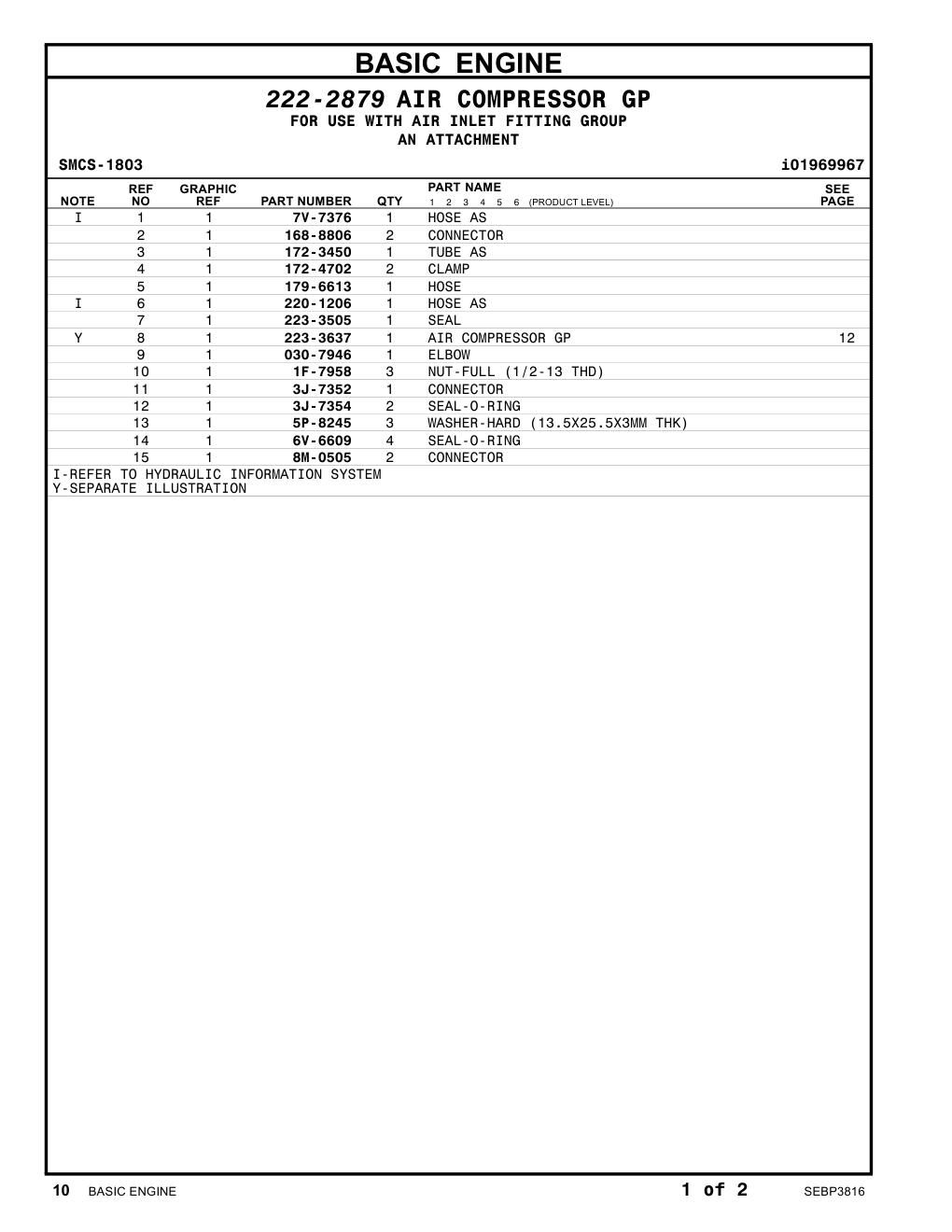 179-6613 HOSE CAT parts manual diagram