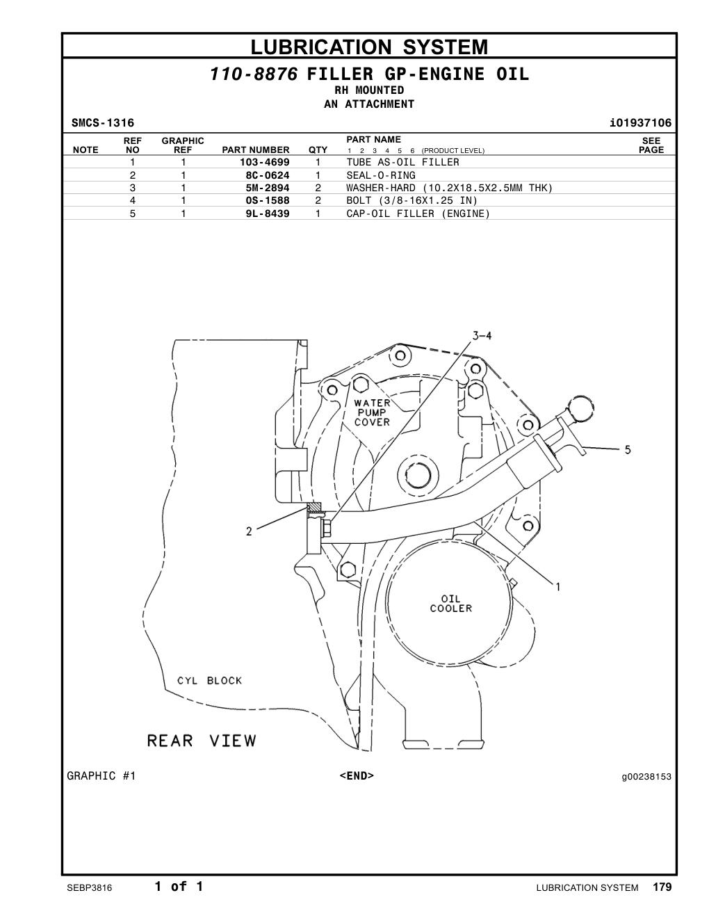 9L-8439 - CAP-OIL FILLER (ENGINE)