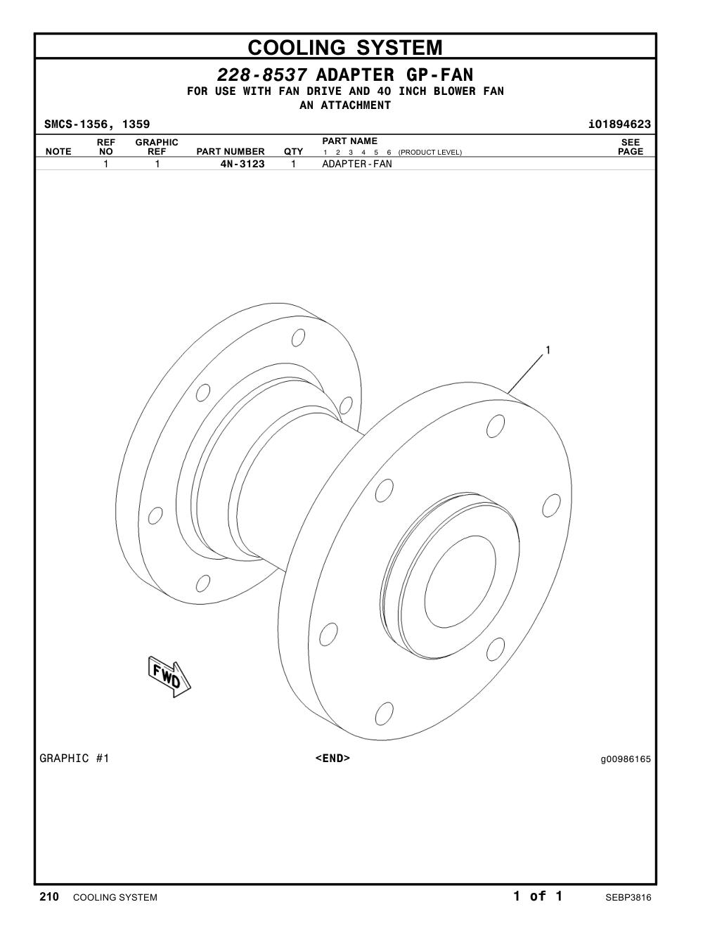 4N-3123 - ADAPTER-FAN