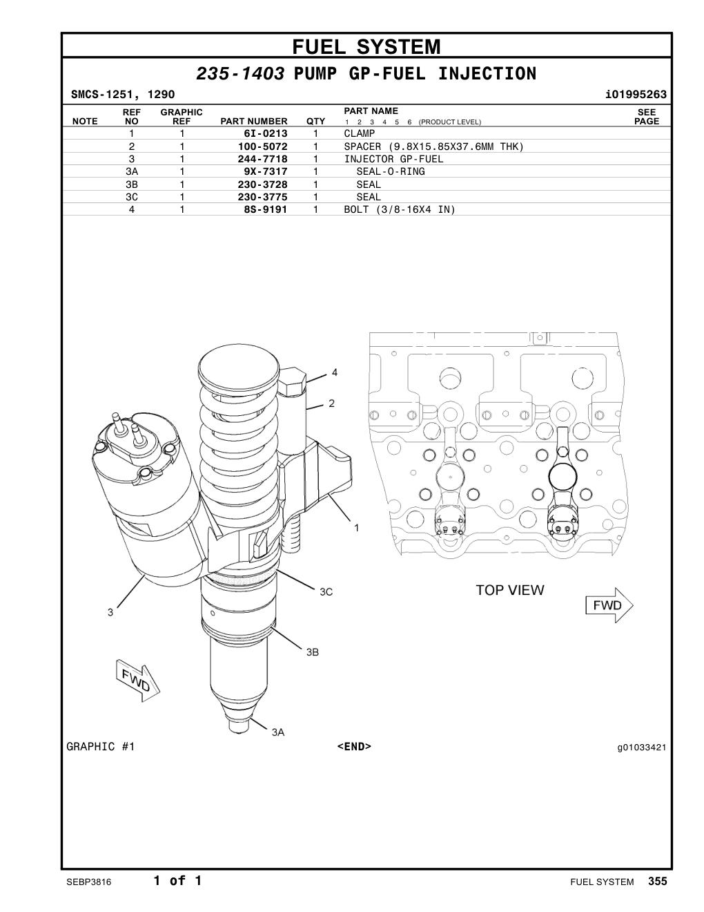244-7718 - INJECTOR GP-FUEL